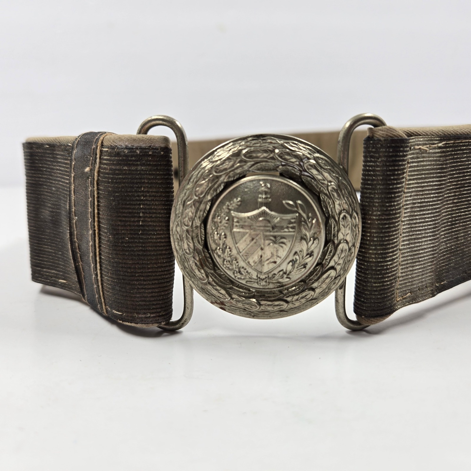 Republic Era Vintage Caribbean Military Belt - Pre-1959 Antique Heritage Parade